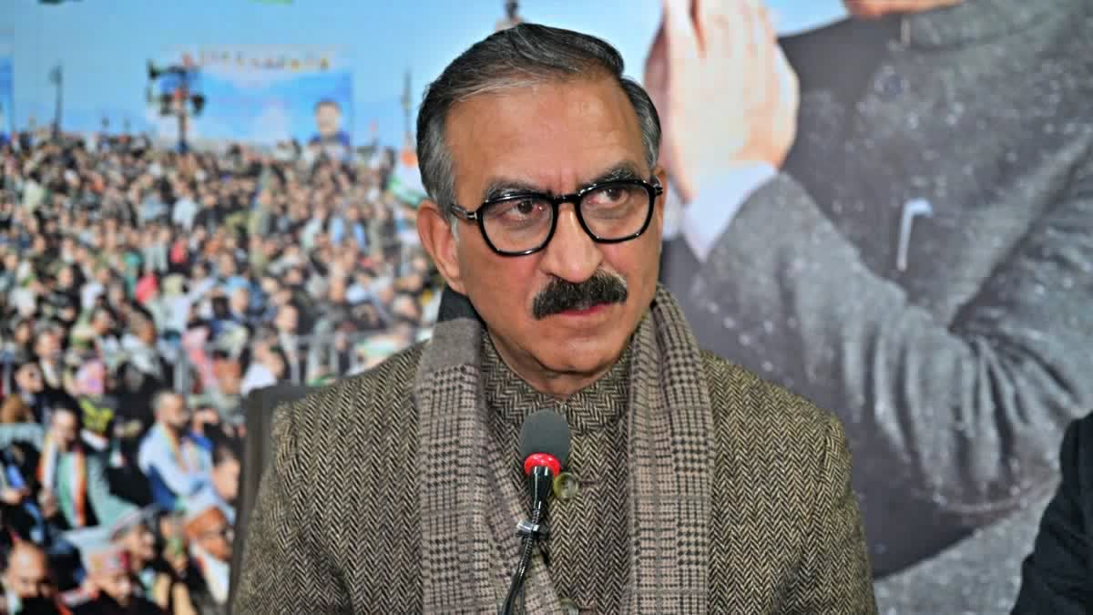 Himachal CM Sukhvinder Singh Sukhu