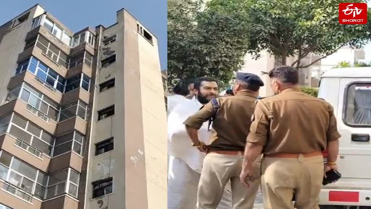 वृंदावन सोसायटी की 9वीं मंजिल से गिरकर युवती की मौत.