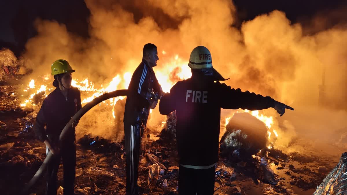 Rudrapur scrap warehouse fire