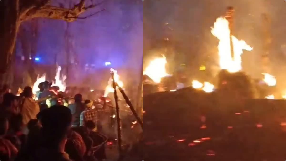 BETTIAH MAN BURNT TO DEATH