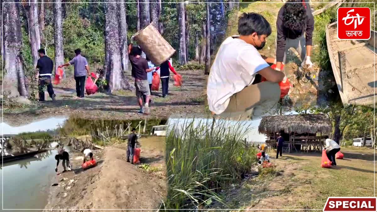 Eco's of Paba conducted a clean up drive to protect the Poba Reserve Forest