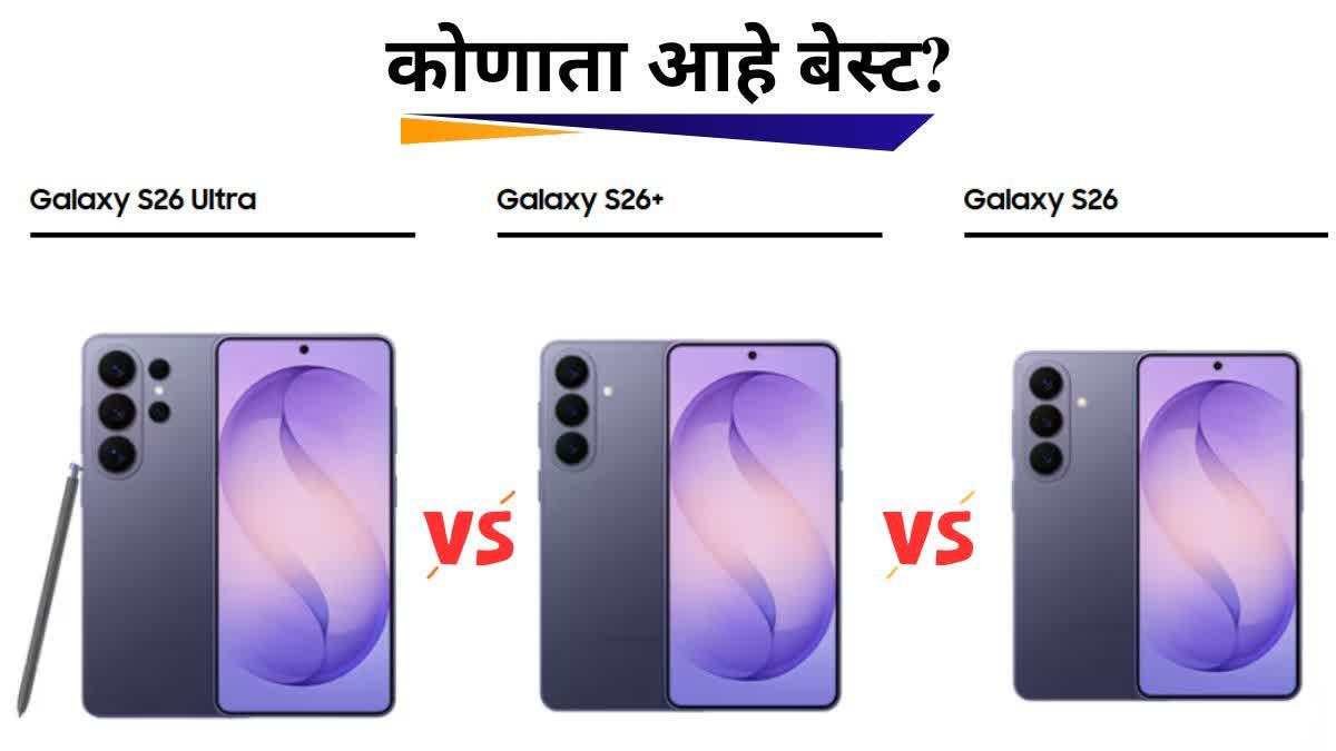 Samsung Galaxy S26 series, Galaxy S26 vs S26+ vs S26 Ultra