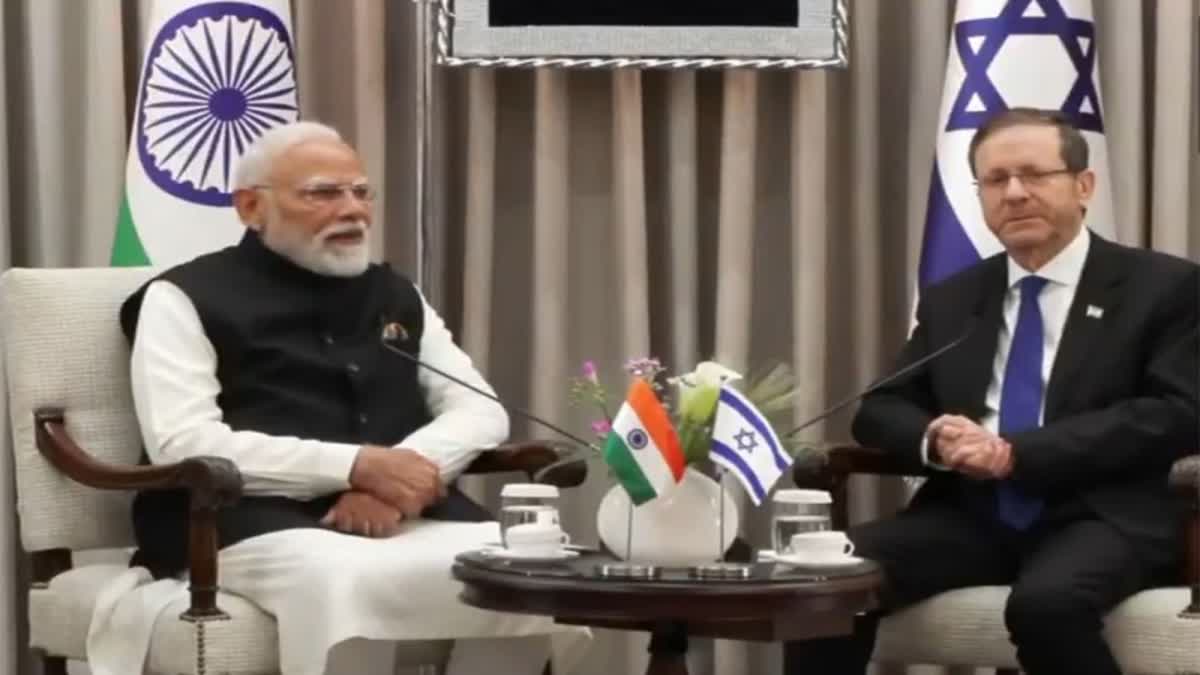 Indian PM Modi meets Israel President Herzog