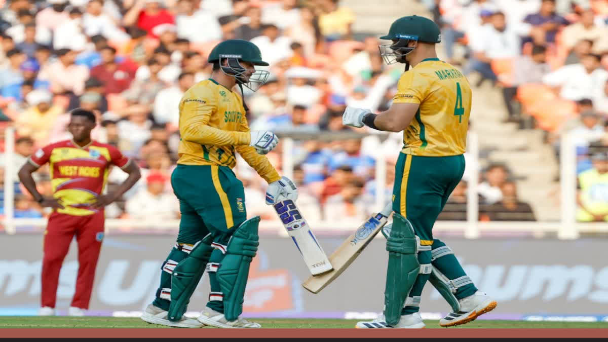 ਟੀ-20 ਵਿਸ਼ਵ ਕੱਪ: ਦੱਖਣੀ ਅਫਰੀਕਾ ਨੇ ਵੈਸਟ ਇੰਡੀਜ਼ ਨੂੰ ਹਰਾਇਆ, ਭਾਰਤ ਦਾ ਸੈਮੀਫਾਈਨਲ ਵਿੱਚ ਪਹੁੰਚਣ ਦਾ ਰਸਤਾ ਆਸਾਨ T20 World Cup: South Africa defeats West Indies