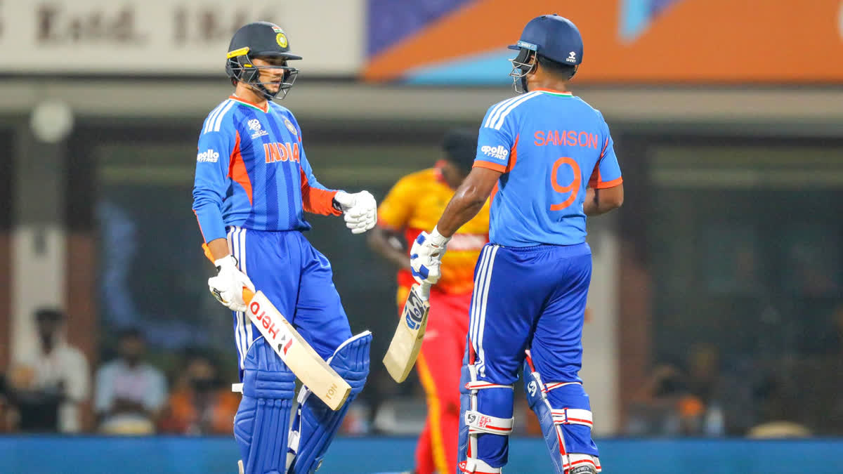 டி20 உலகக் கோப்பை 2026: பேட்டிங்கில் அதிரடி காட்டிய இந்தியா; ஜிம்பாப்வேவுக்கு 257 டார்கெட் அபிஷேக் சர்மா - சஞ்சு சாம்சன்
