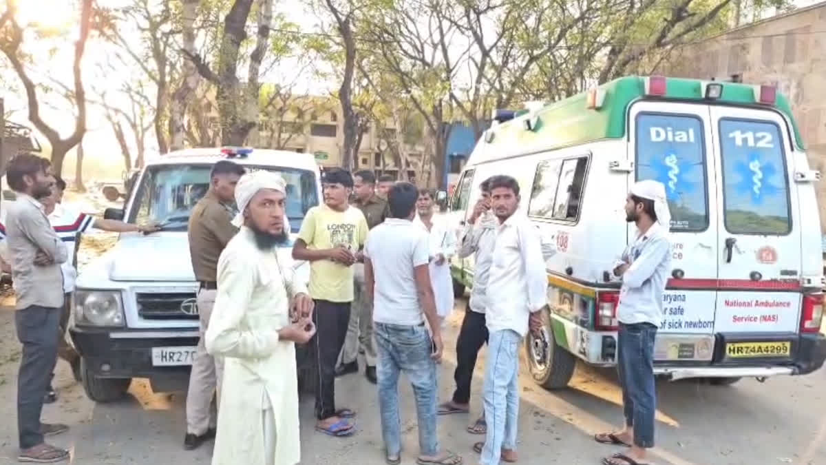 Two people died in a horrific road accident on Delhi Alwar road in Nuh