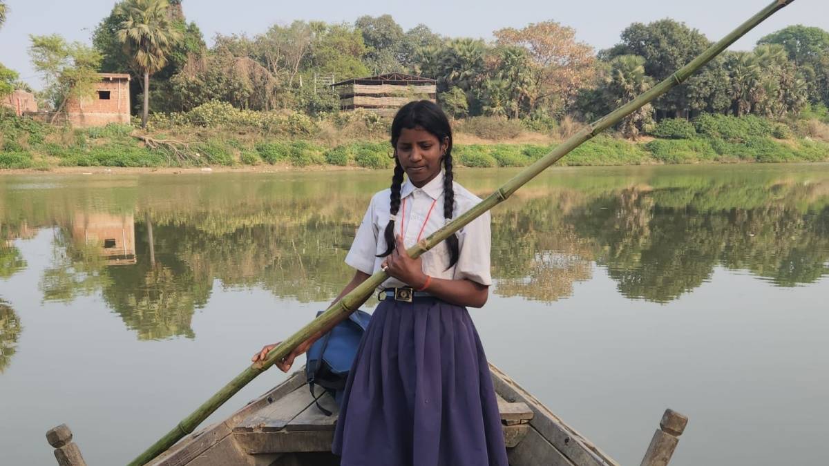 Sudha Kumari said attending school every day takes the journey of 10 kilometres.