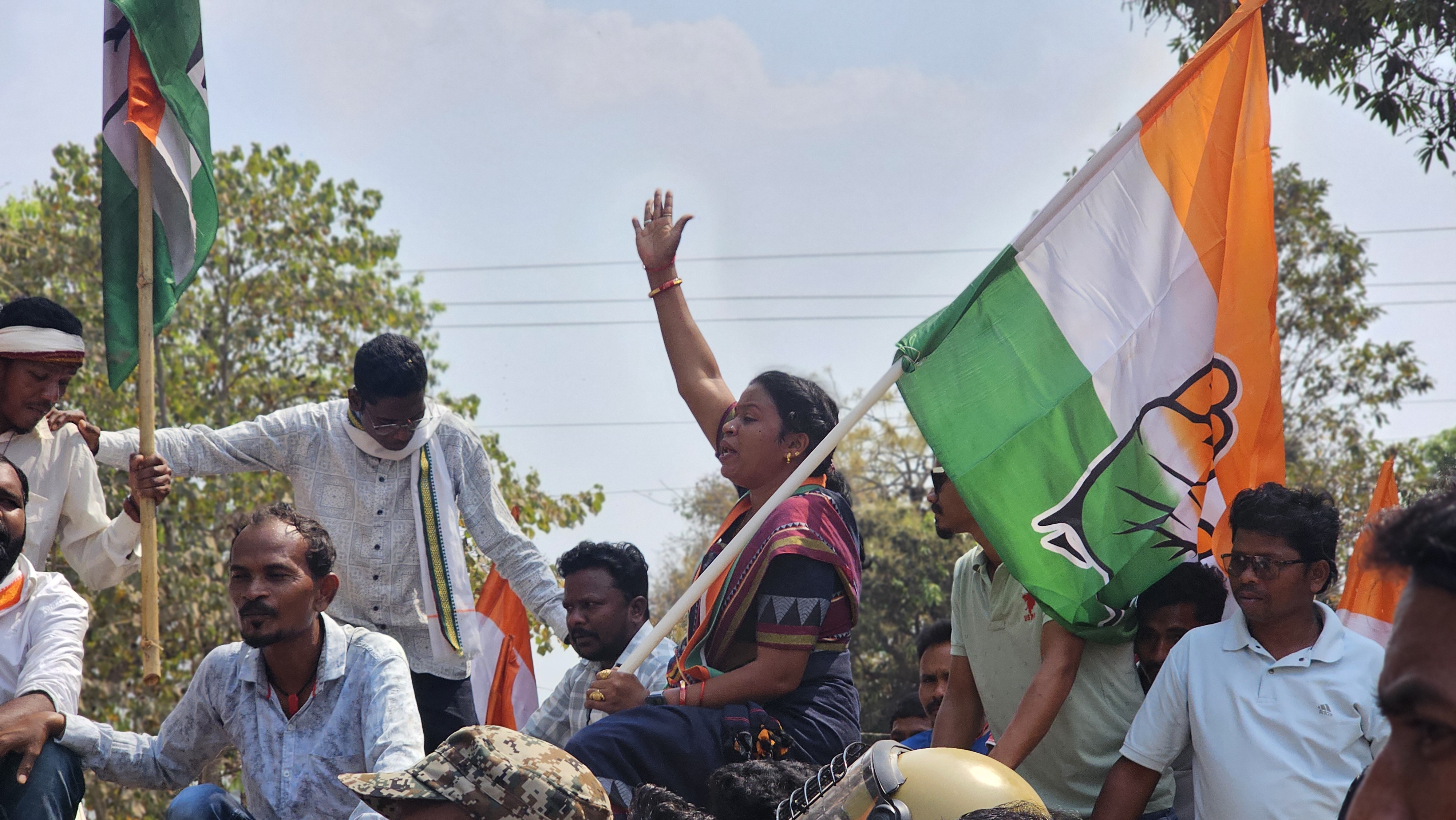 Congress Protest Sukma