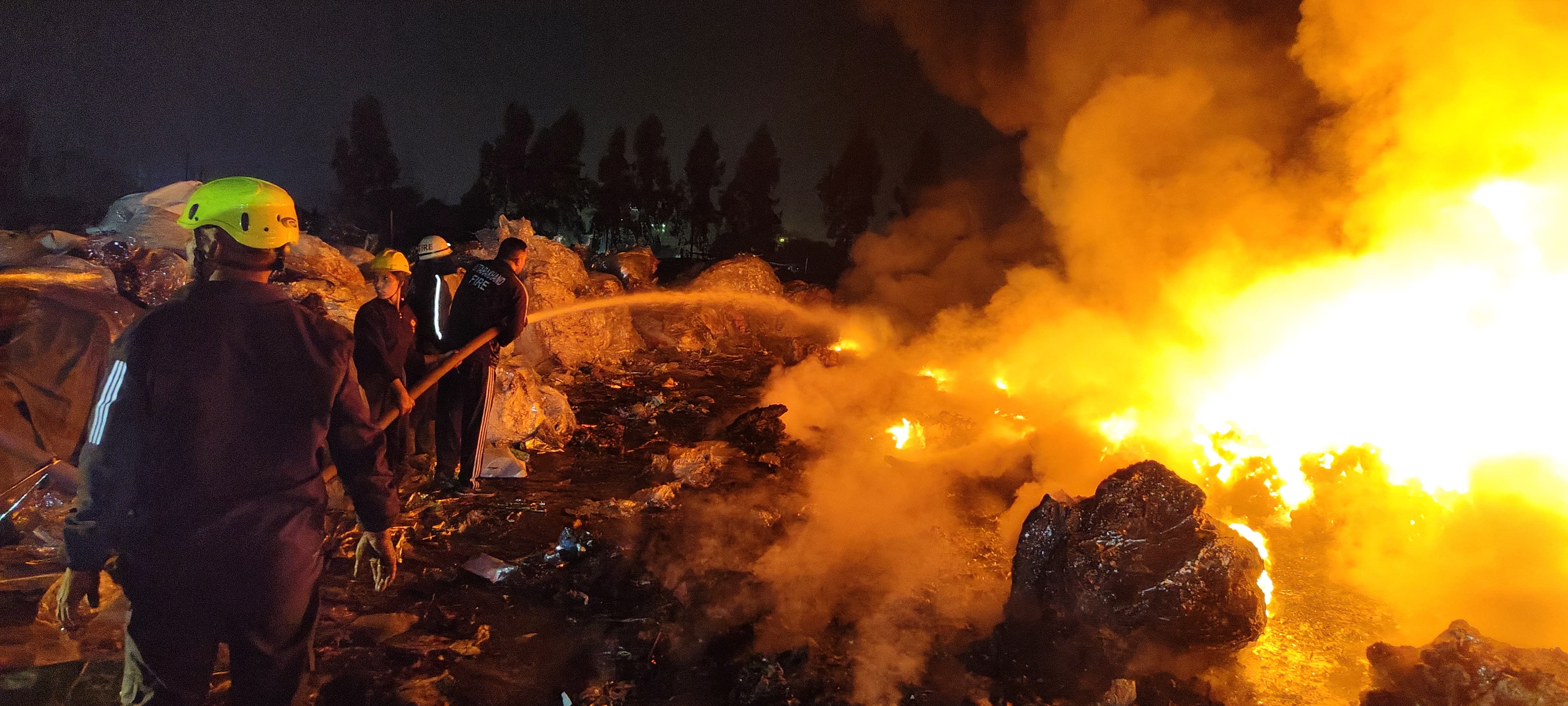 Rudrapur scrap warehouse fire