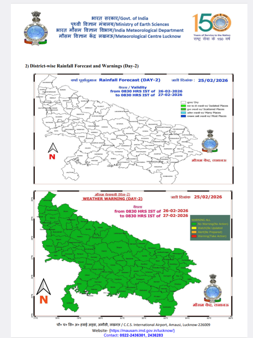 up-weather-update-light-rain-warning-for-the-first-week-of-march-holi-2026-aaj-ka-mausam