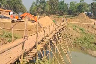 Two bridges construction work in Ghatal