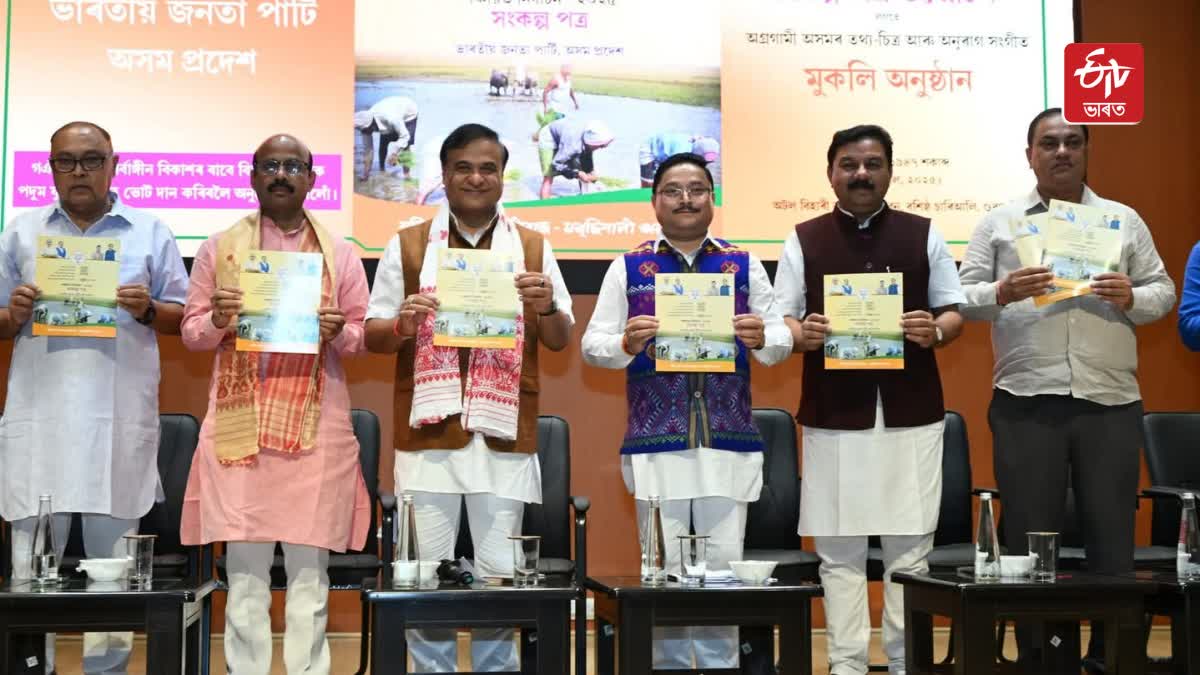 BJP releases manifesto