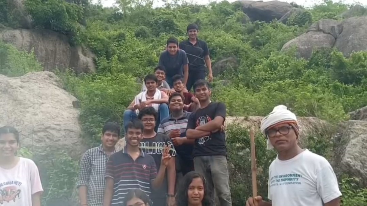 Not All Heroes Wear Capes, Some Like The Odisha Teacher Carry Seed Balls & Paint Barren Mountains Green