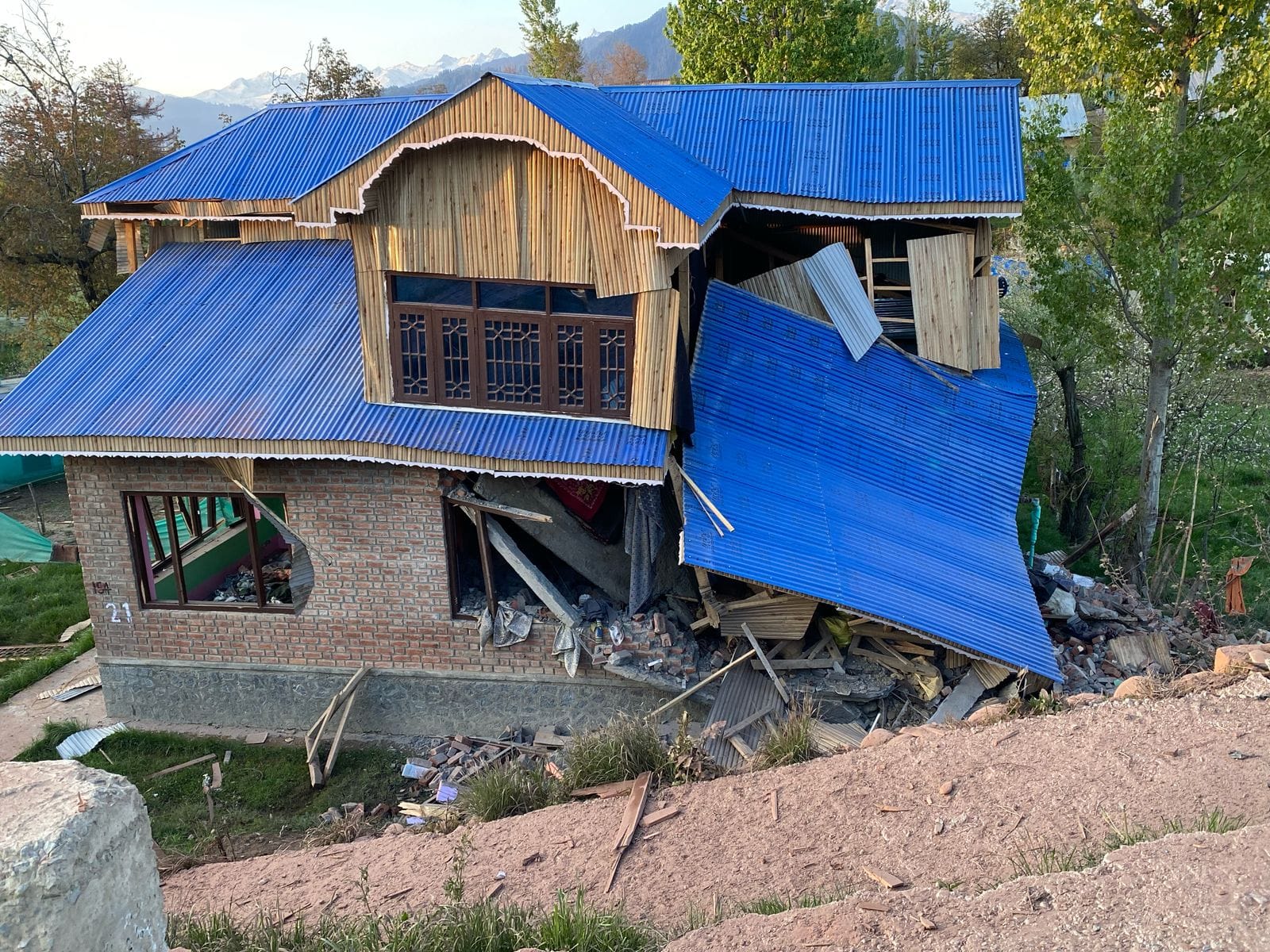 Militants houses Demolished in JK