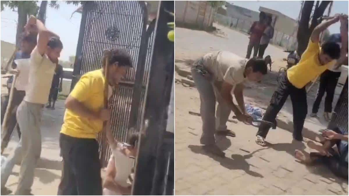 Youth was attacked with hammers sticks and rods in Faridabad Haryana