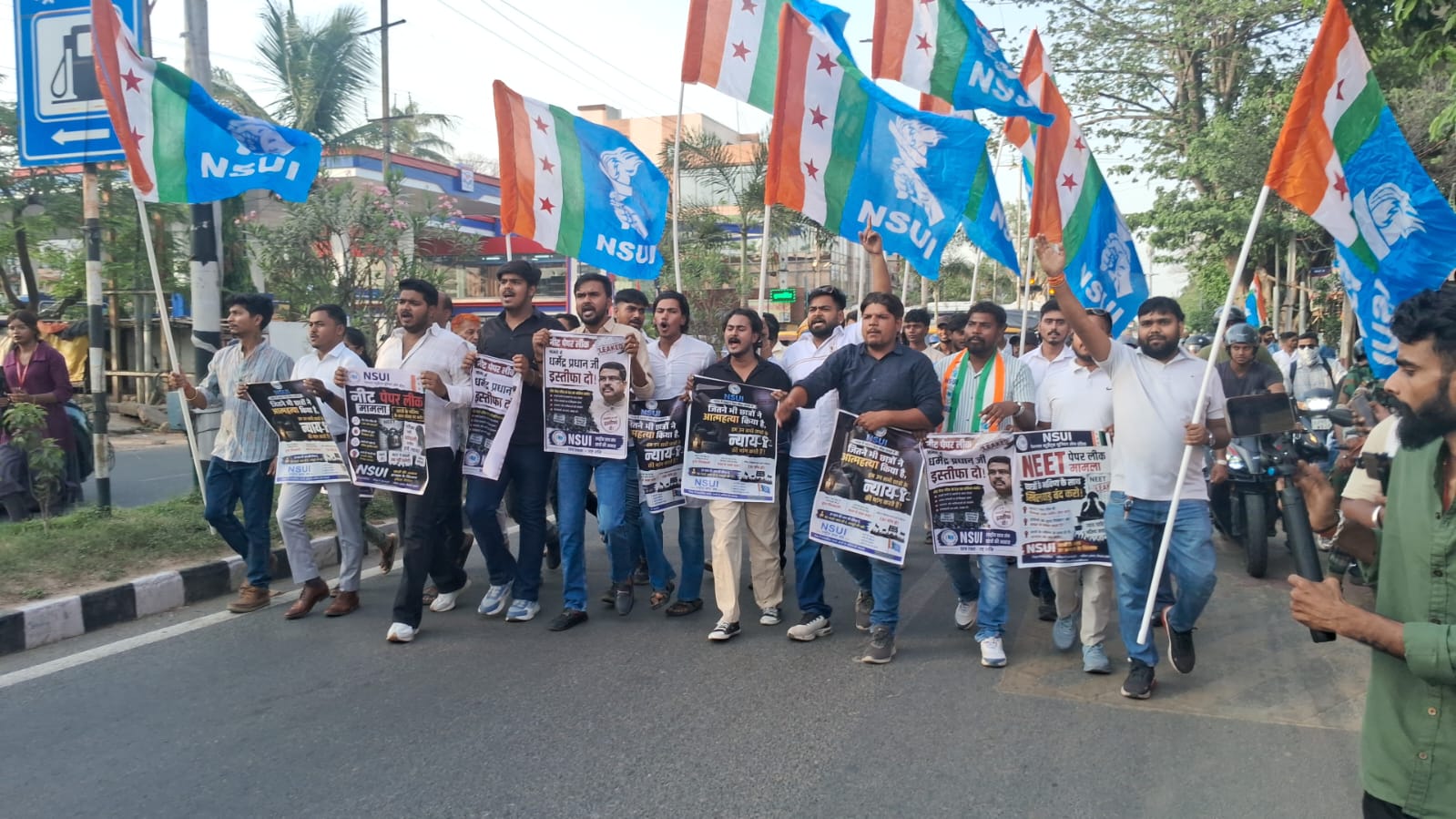 NSUI Protest In Ranchi