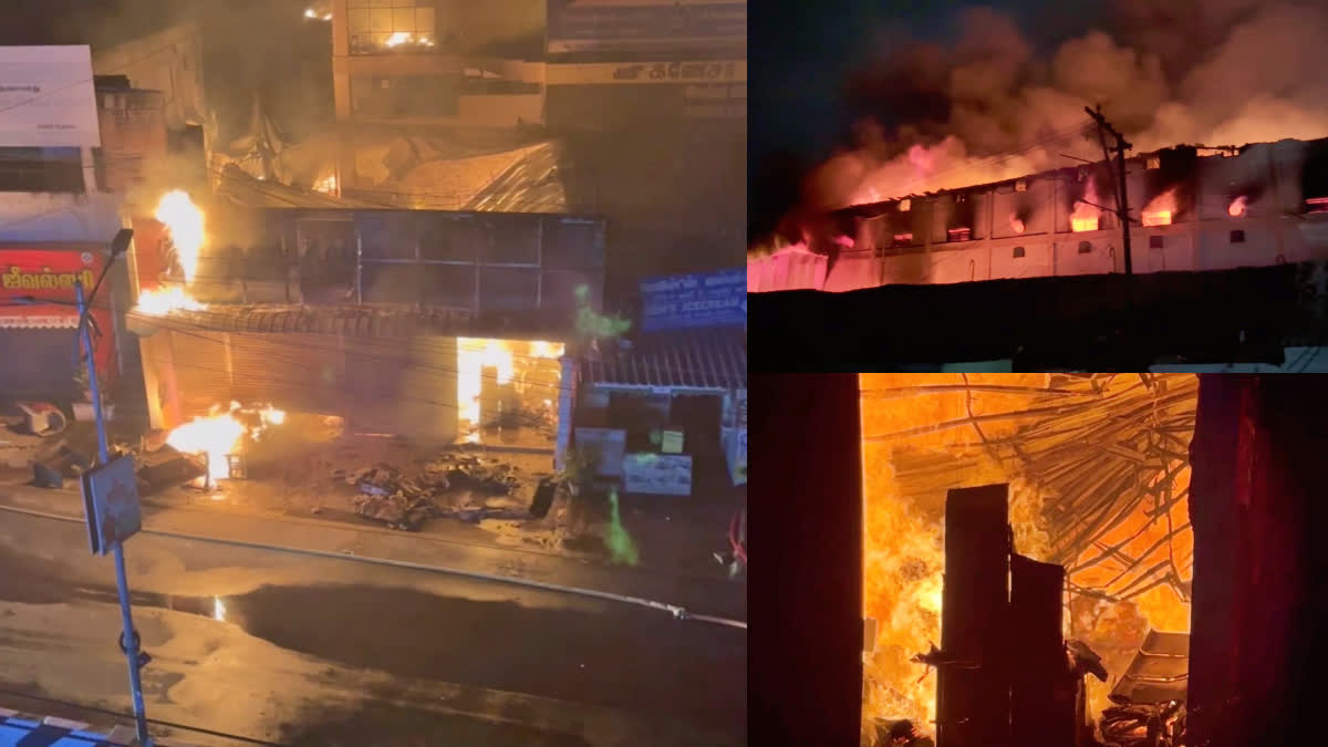 தருமபுரி பர்னிச்சர் கடையில் பயங்கர தீ விபத்து; அருகே இருந்த வங்கியில் ...