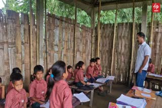 dilapidated school in Jonai