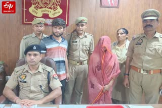 पुलिस की गिरफ्त में हत्यारोपी.