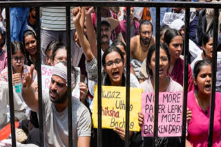 Student protesters during the CJP-led protest in Delhi