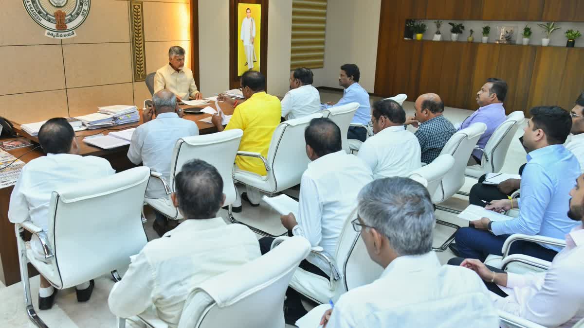 CM Chandrababu Review on Irrigation