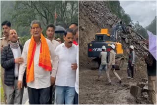 Harish Rawat Dharali Visit