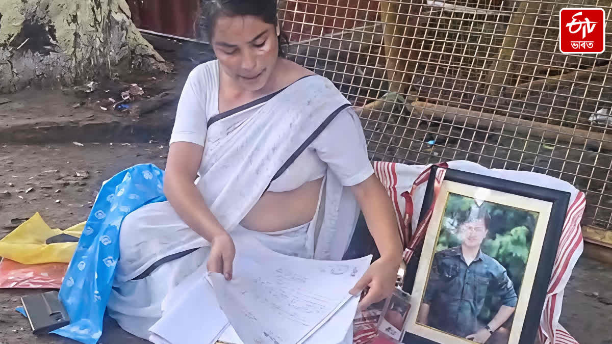 A mother protested seeking an investigation into her child's mysterious death in Guwahati