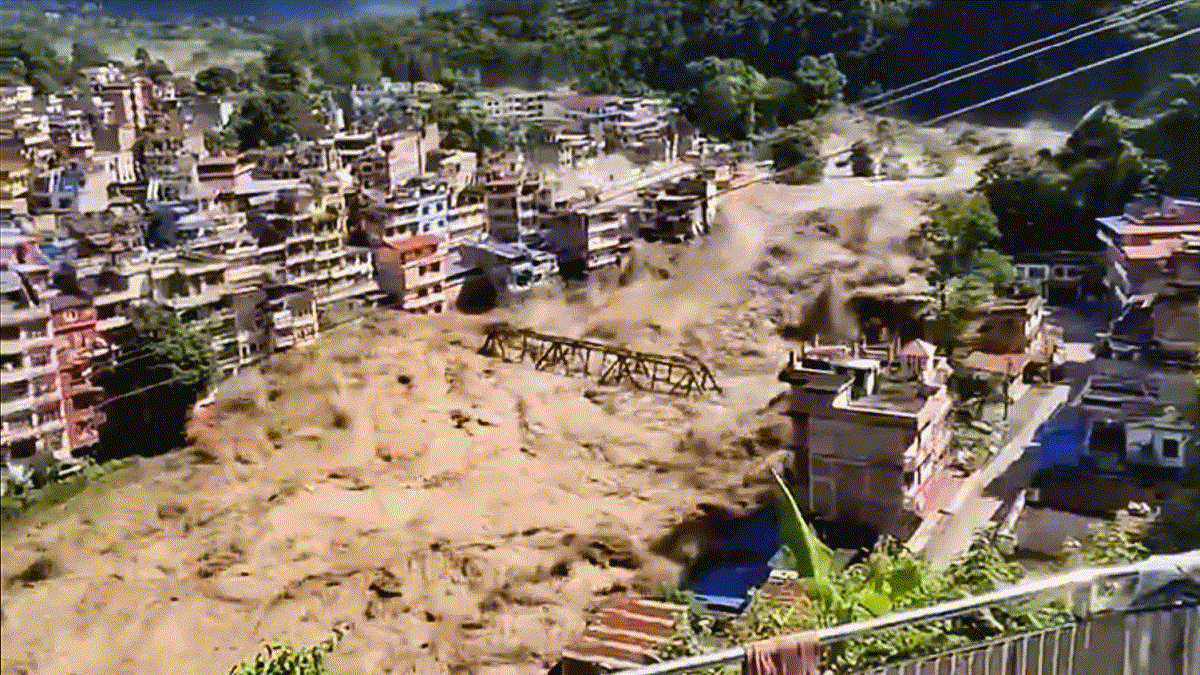 nepal flash flood