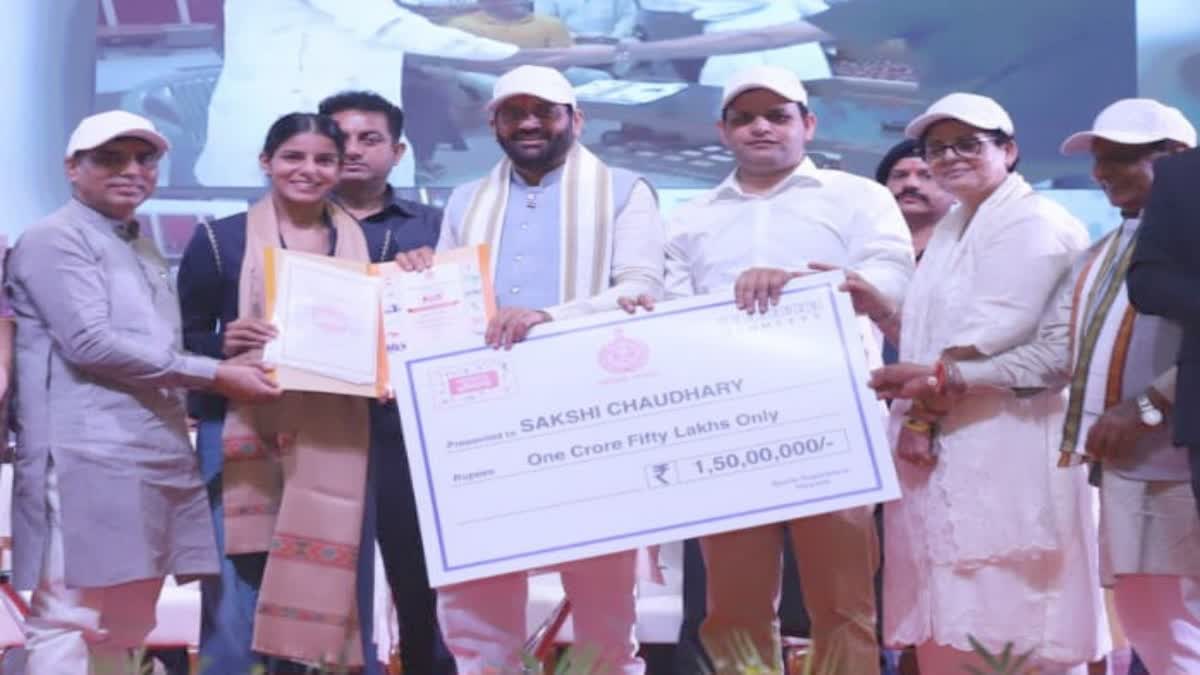 Chief Minister Nayab Singh Saini felicitated Commonwealth Games medalists and participants in Panchkula