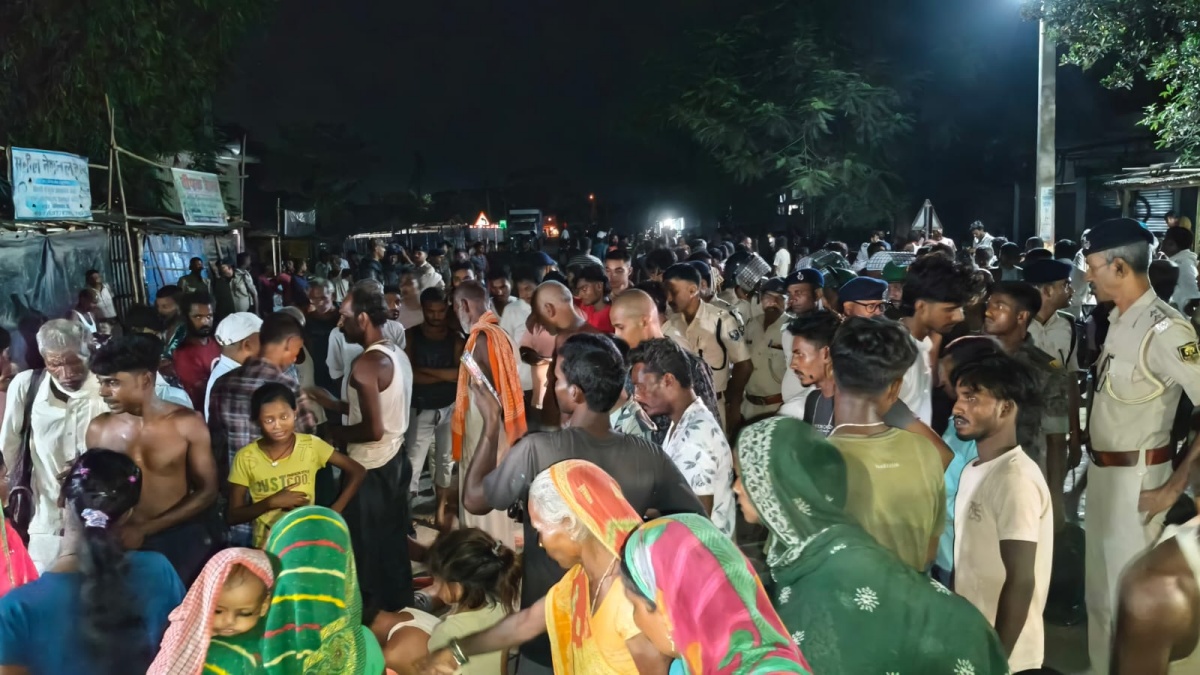 Road accident in supaul