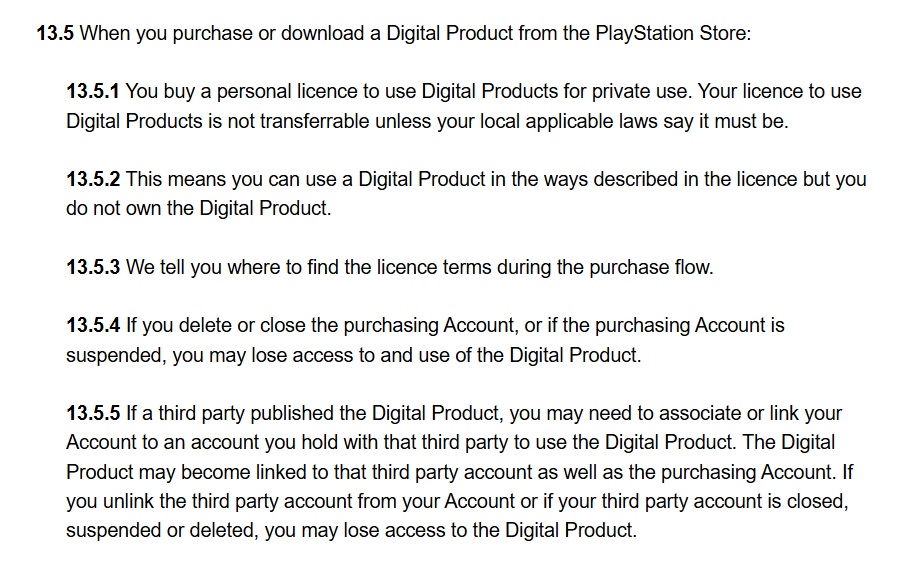 PLAYSTATION DIGITAL OWNERSHIP