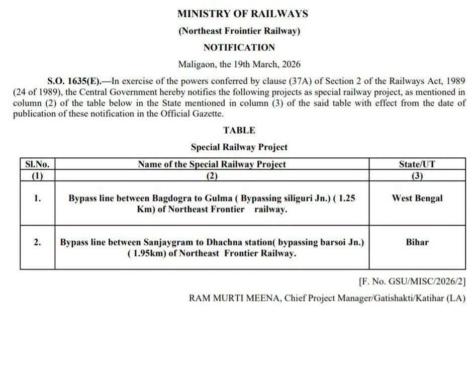 North East Rail Project