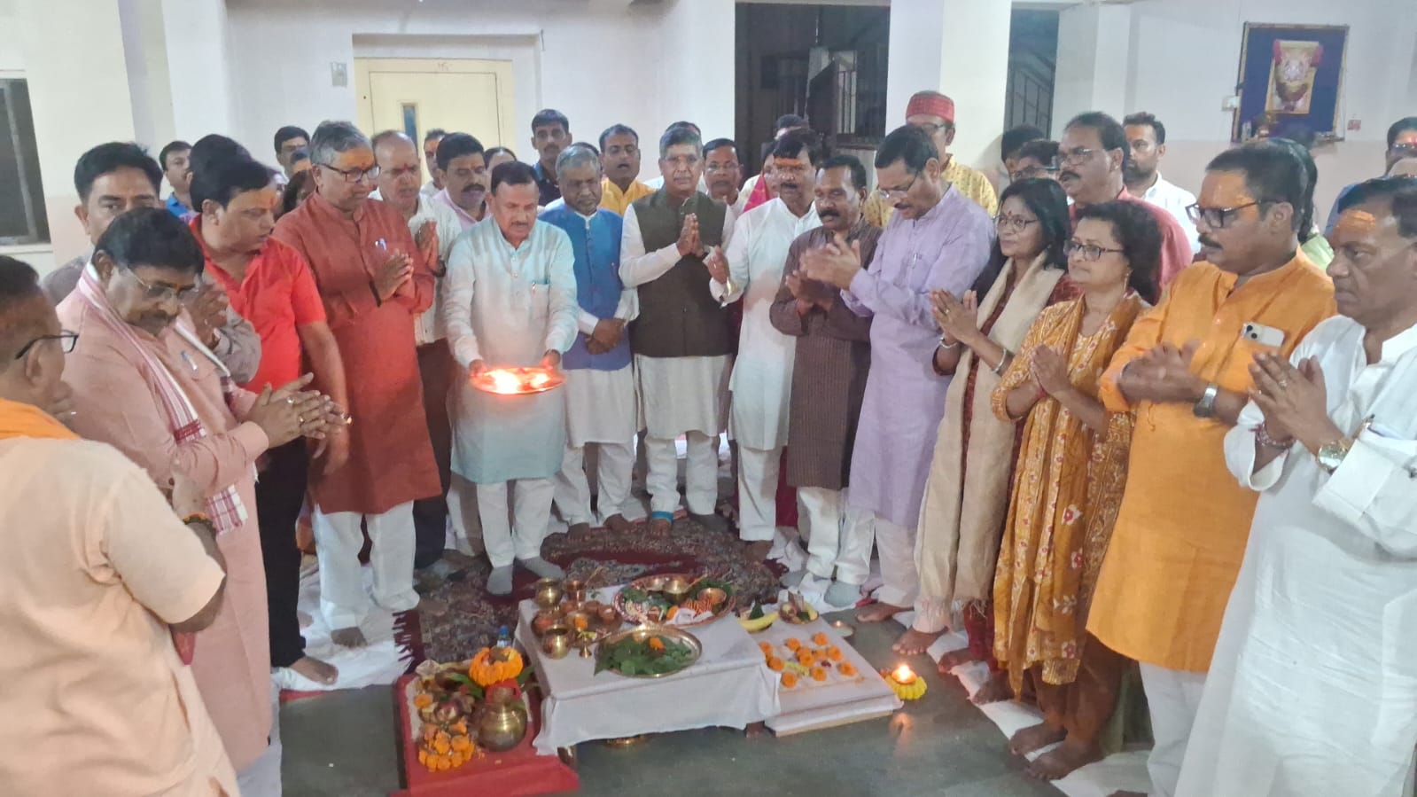 Rudrabhishek ceremony organized at state BJP office in Ranchi