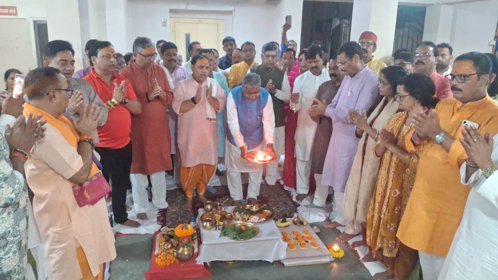 Rudrabhishek ceremony organized at state BJP office in Ranchi