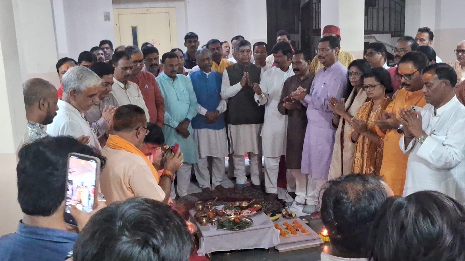 Rudrabhishek ceremony organized at state BJP office in Ranchi
