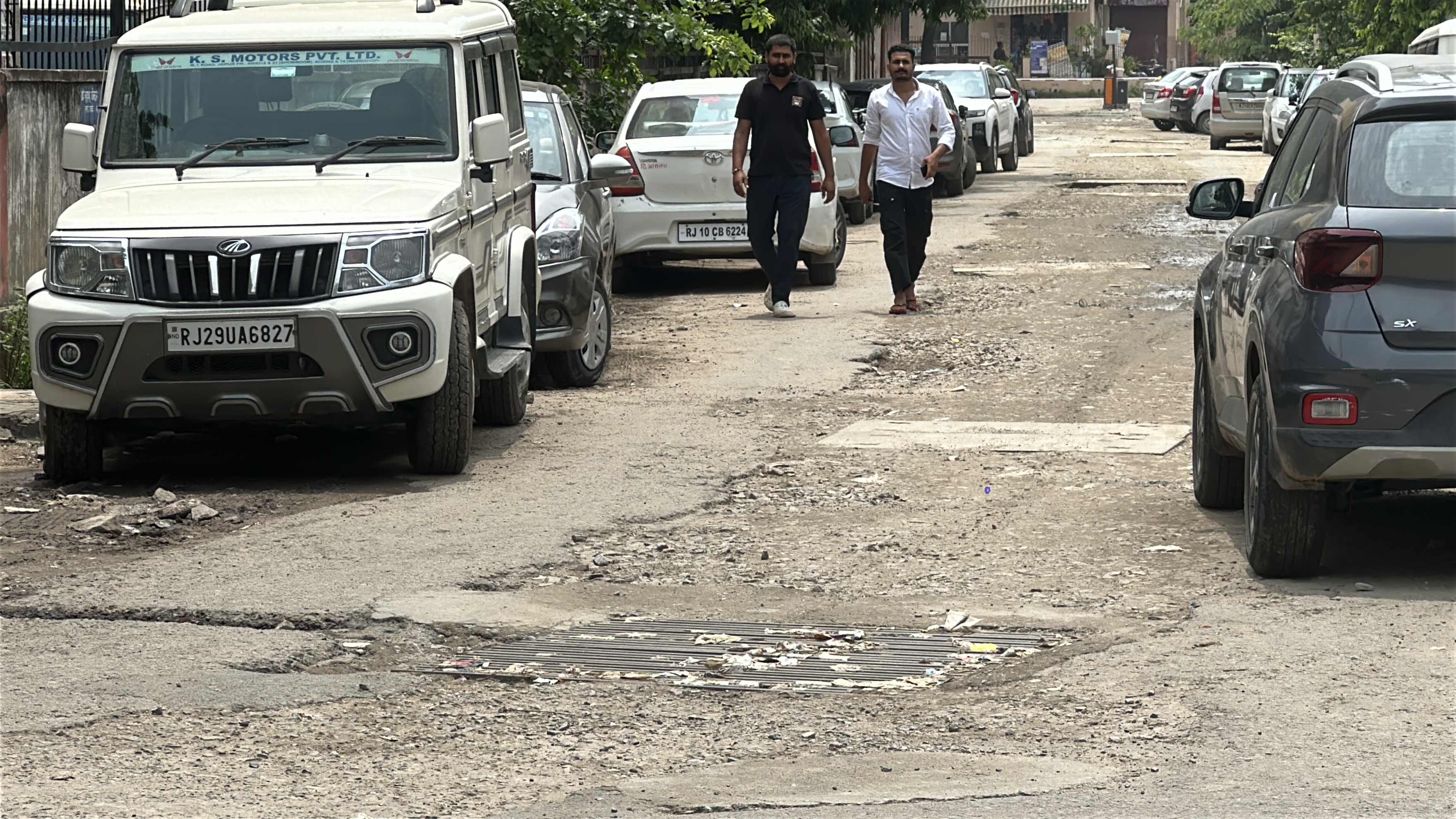 Road not visible due to no maintenance