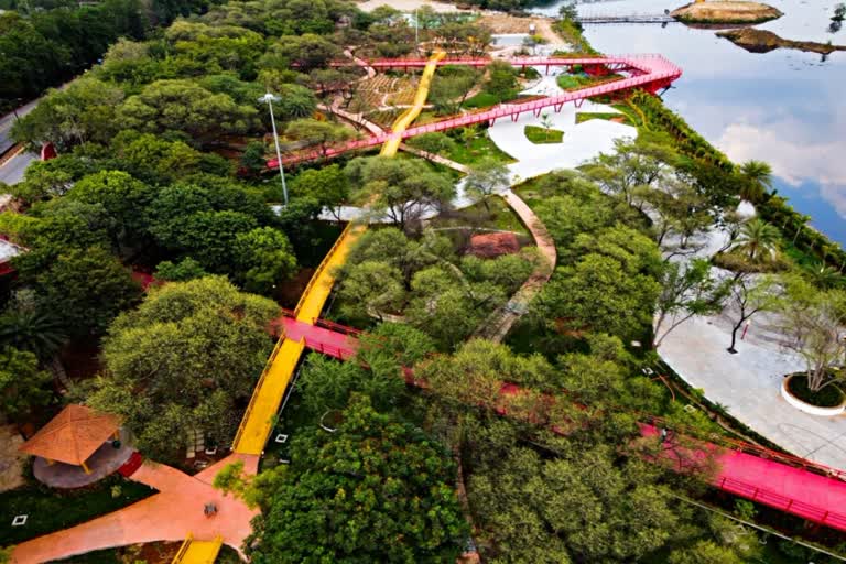 Lake Front Park at Hussain Sagar