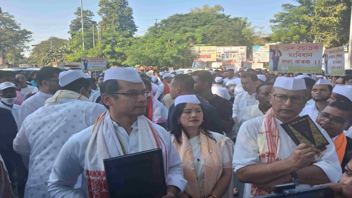 congress samvidhan Yatra Nagaon