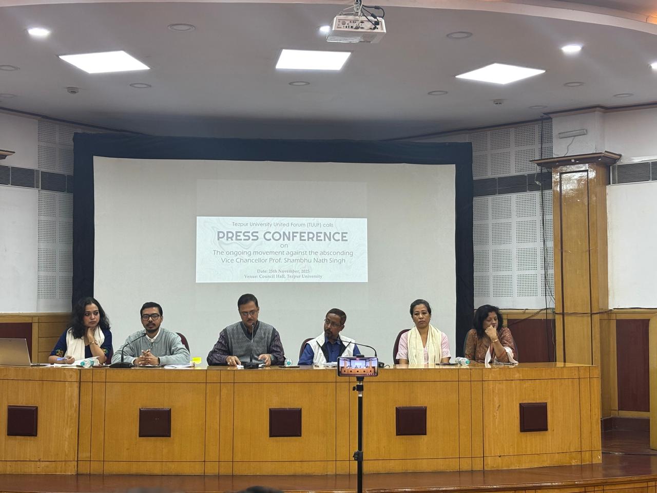Tezpur University Unity Forum press meet