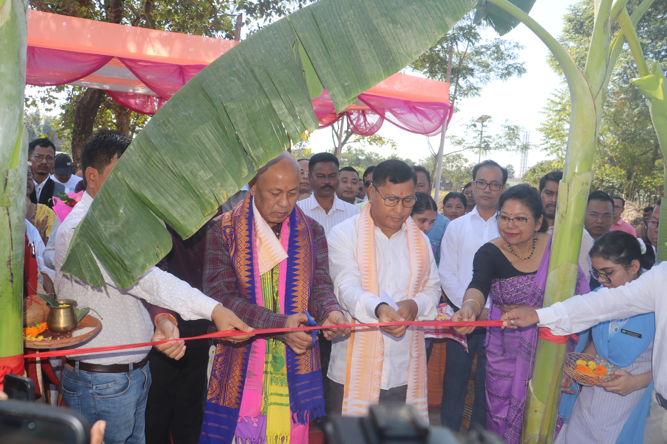 Foundation stone laying of the administrative building and hostel of the government nursing college