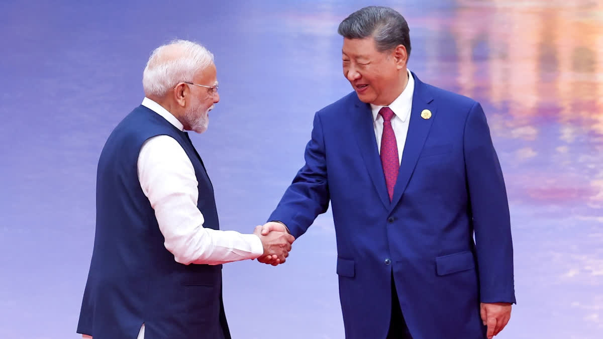 China Hits Out At Pentagon Report Alleging Bid To Weaken India-US Ties Prime Minister Narendra Modi shakes hands with Chinese President Xi Jinping as they attend a ceremony to welcome Heads of States of the SCO (Shanghai Cooperation Organisation), in Tianjin, China, Sunday, August 31, 2025.