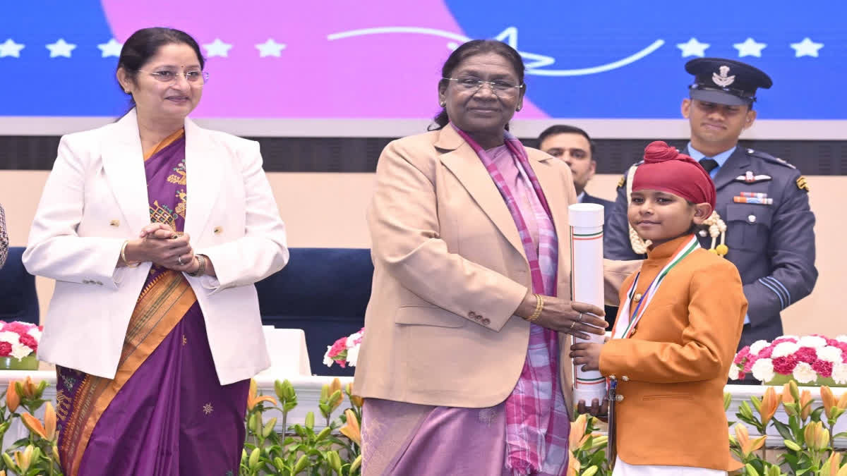 Ten-Year-Old Shravan Singh Receives 'Pradhan Mantri Bal Puraskar' For Service To Soliders