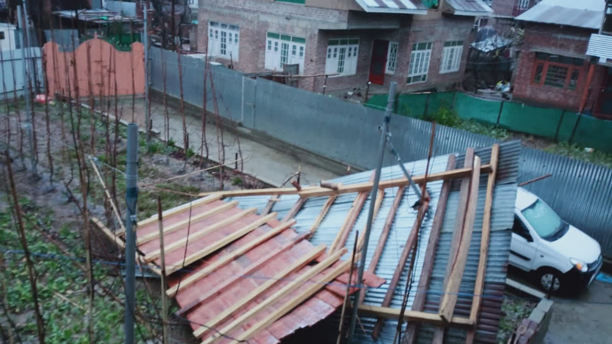 Windstorm Leaves Kashmir Families Roofless In Freezing Winter; Legislators, Victims Seek Urgent Relief Kashmir Windstorm