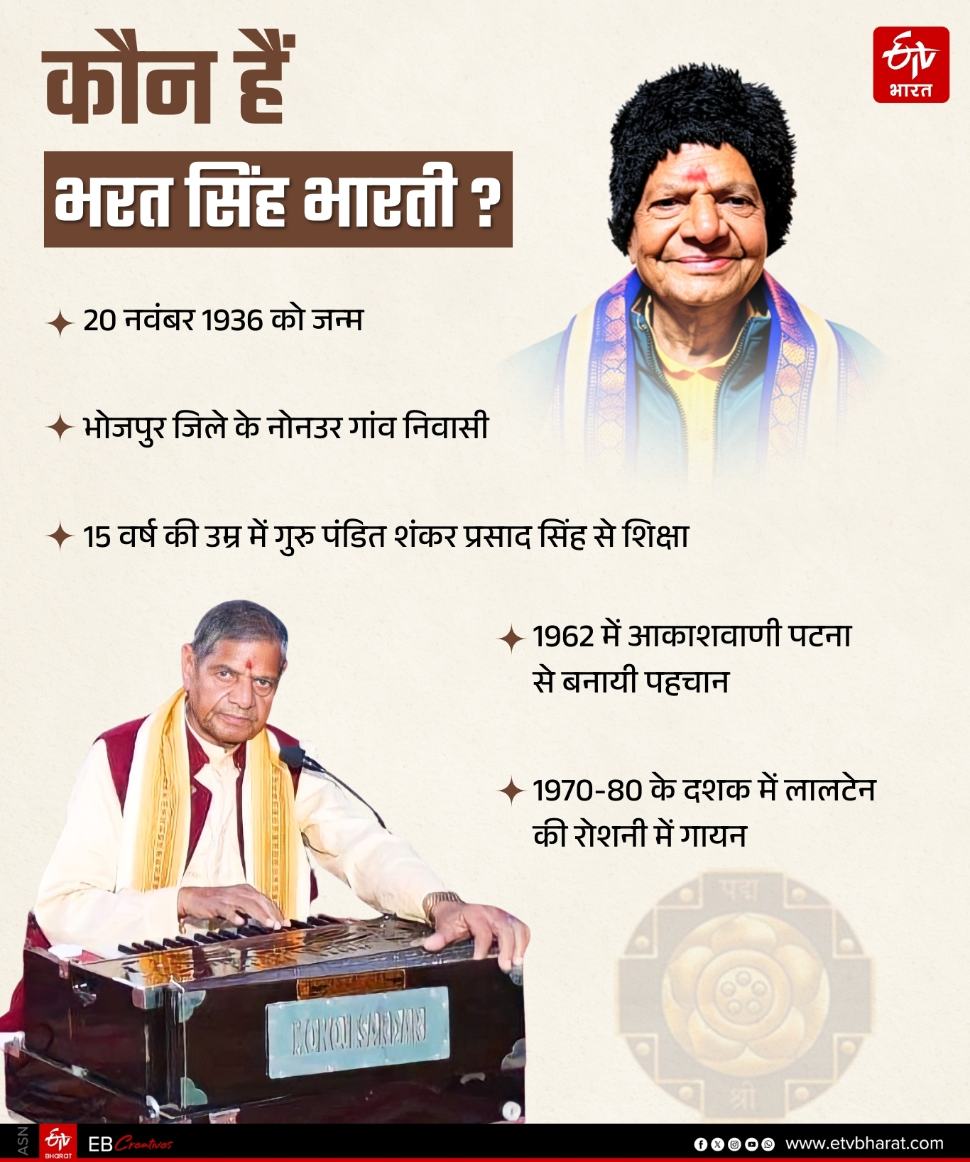 Bhojpuri Folk Singer Bharat Singh Bharti