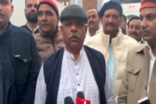 Health Minister speaking to the media