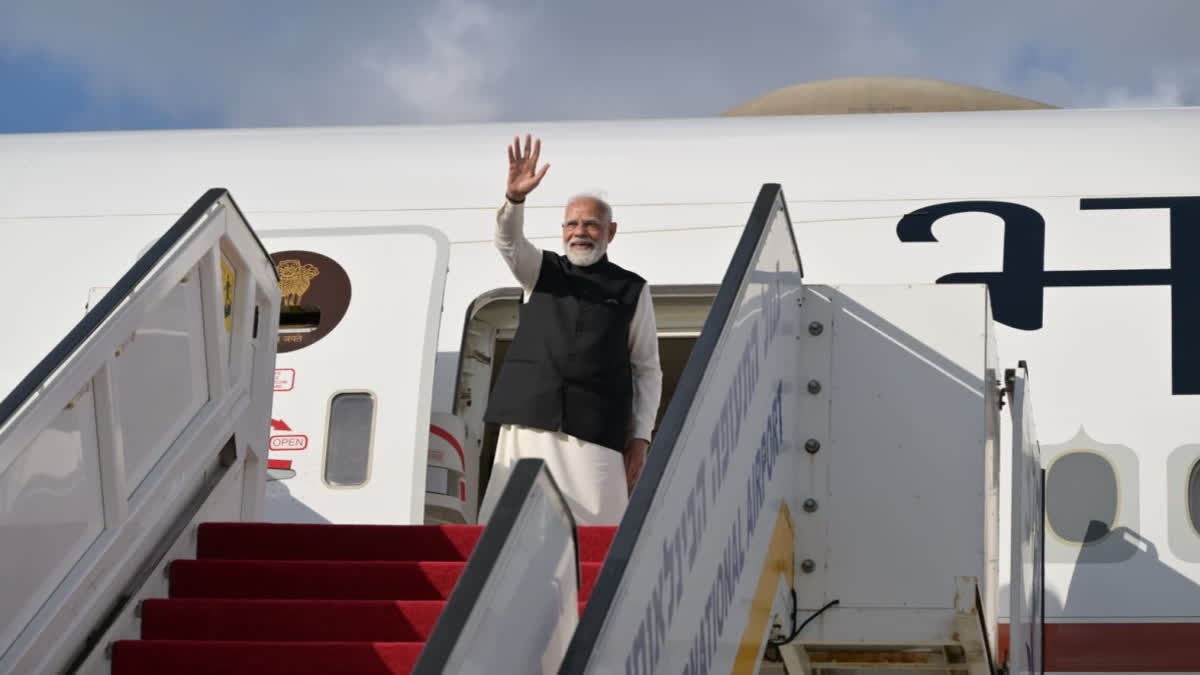 PM MODI RETURNS INDIA ISRAEL VISIT