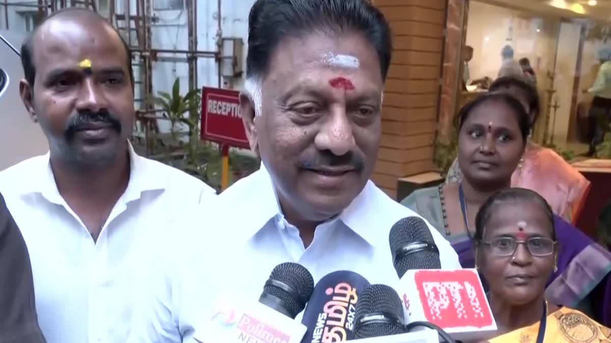Former Tamil Nadu Chief Minister O Panneerselvam