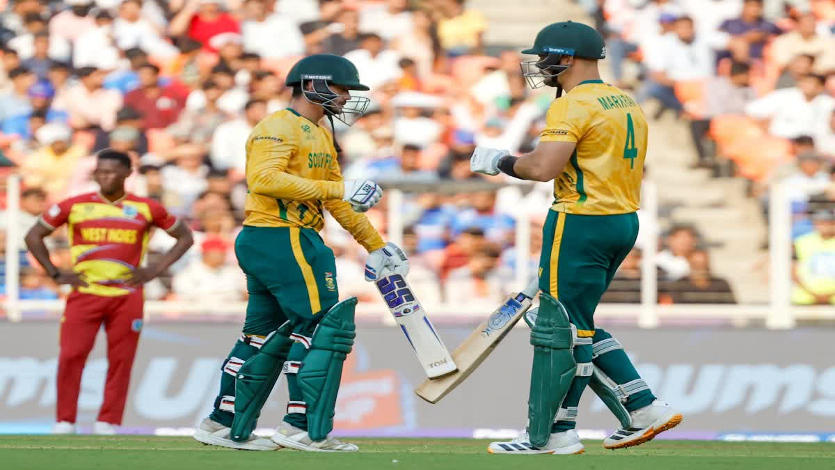 wi vs sa super 8 t20 world cup south africa beats west indies by 9 wickets making way for india to the semifinals easier Urdu News