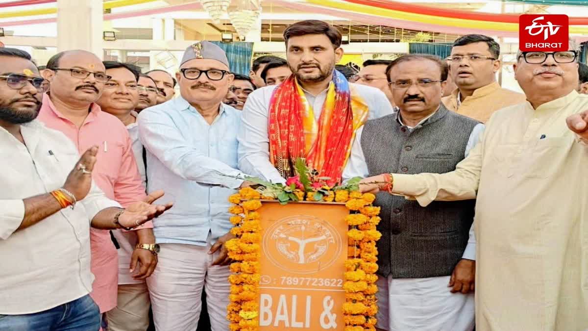 भाजपा नेता नीरज सिंह ने किया शिलान्यास.