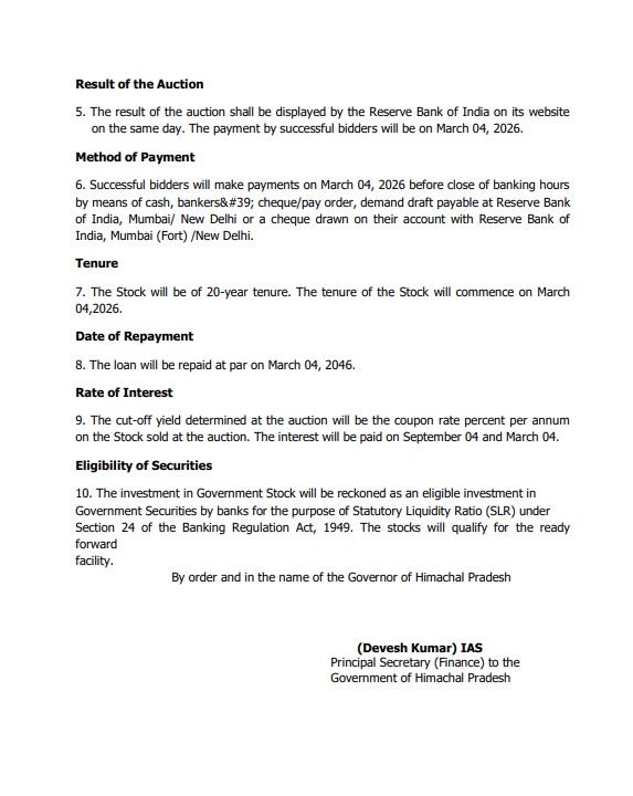 Sukhu Government Loan